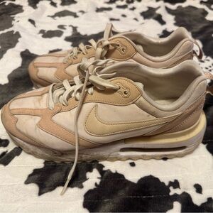 Nike Women's Beige and Cream Sneakers